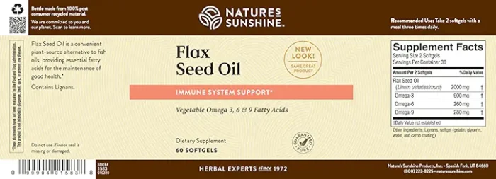 1583-724 Flax Seed Oil w/ Lignans - Image 4