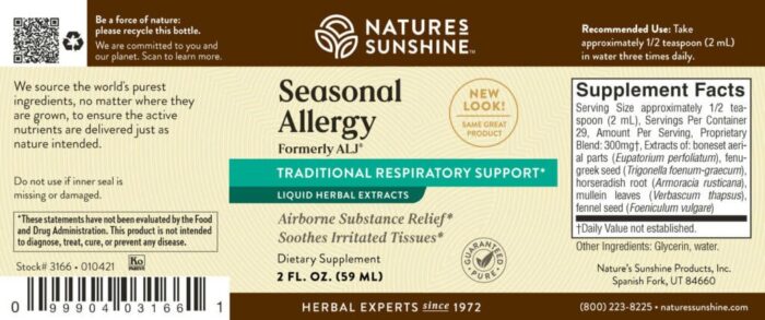 Seasonal Allergy (formerly ALJ Liquid) - Image 2