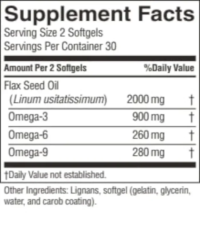 Lus1583_SFB-724 Flax Seed Oil w/ Lignans - Image 3