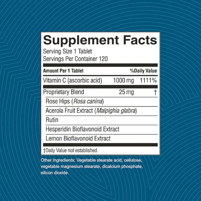 3240_VitaminC_Panel-724 Vitamin C Time Release (1000 mg) - Image 4