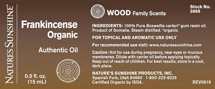 Frankincense Authentic Essential Oil, Organic - Image 2