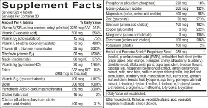 Super Supplemental Vitamin & Mineral (without Iron) - Image 2