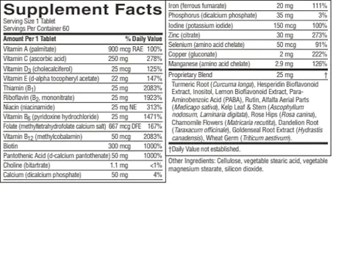 Multiple Vitamin & Mineral Time Release - Image 3