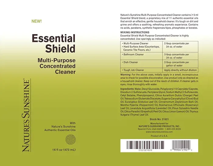 Essential Shield Multi- Purpose Concentrated Cleaner - Image 2